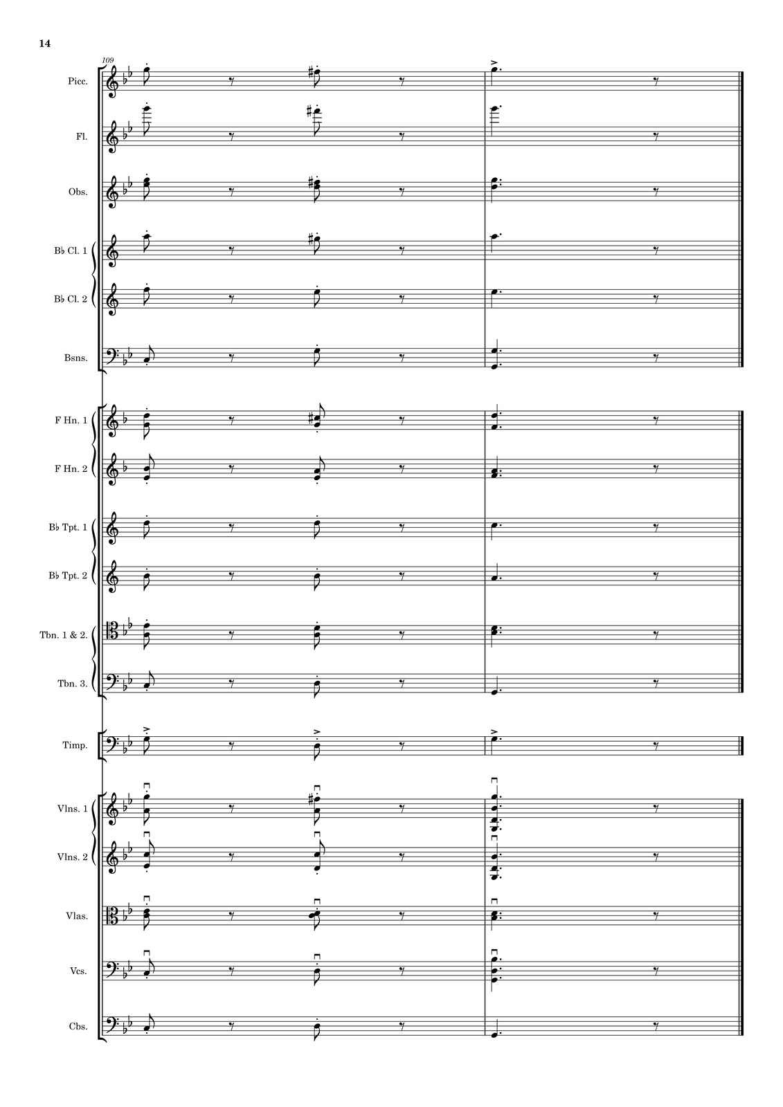 Ilustracja przedstawia stronę partytury utworu.