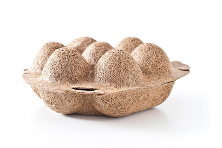 Na zdjęciu widoczne opakowanie na jajka, mieszczące siedem sztuk.