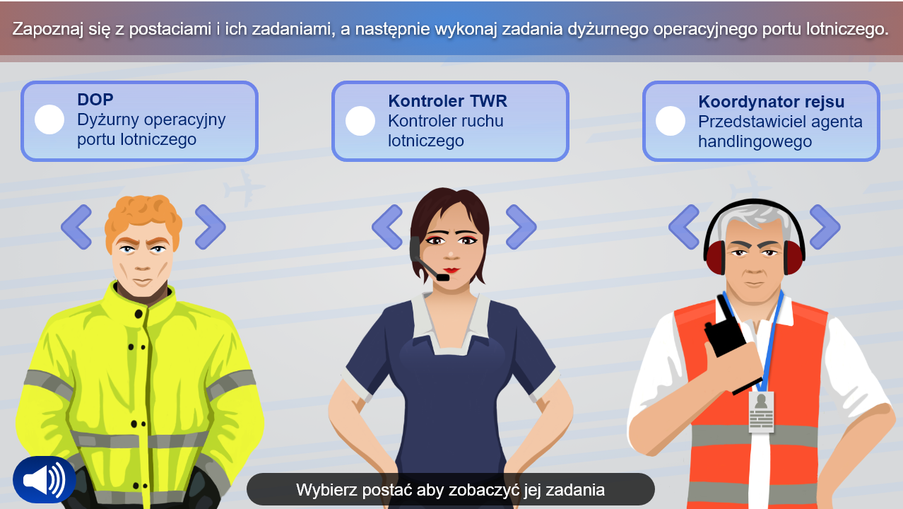 Przykładowy ekran wyboru postaci w grze