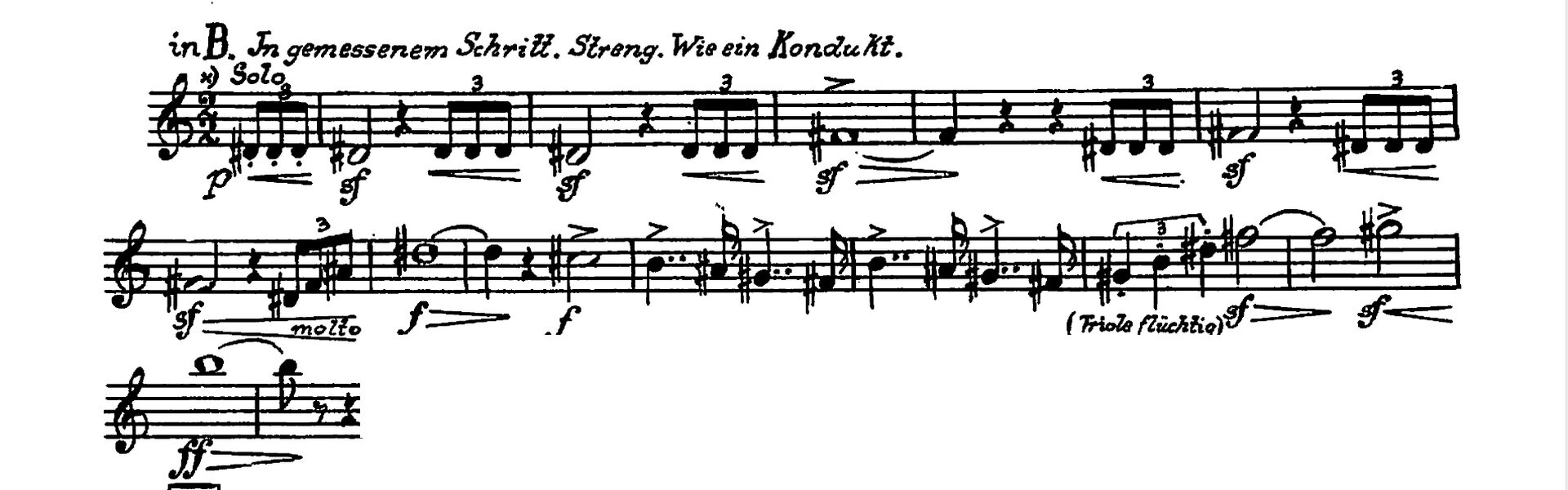 Na ilustracji przedstawiony jest zapis nutowy fragmentu utworu.