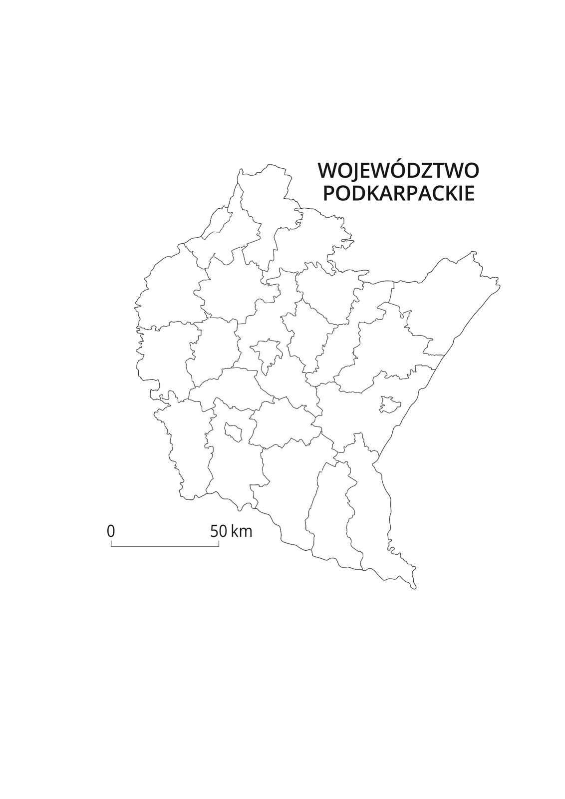 Mapy konturowe województw