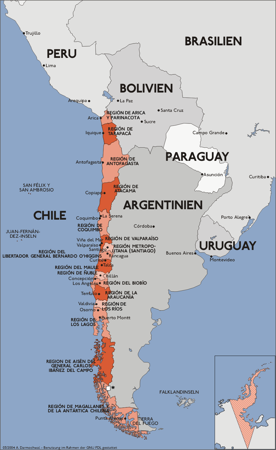 Mapa Chile