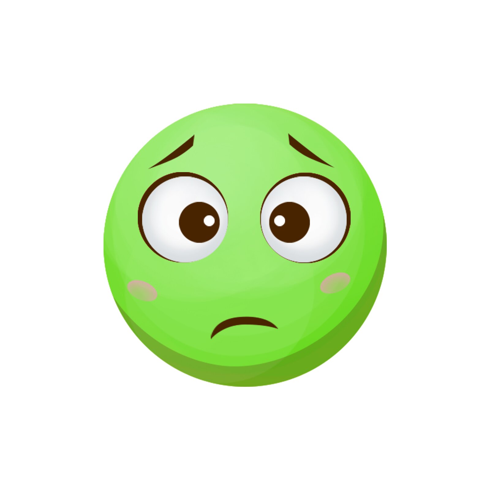 Na ilustracji znajduje się smutny minka.