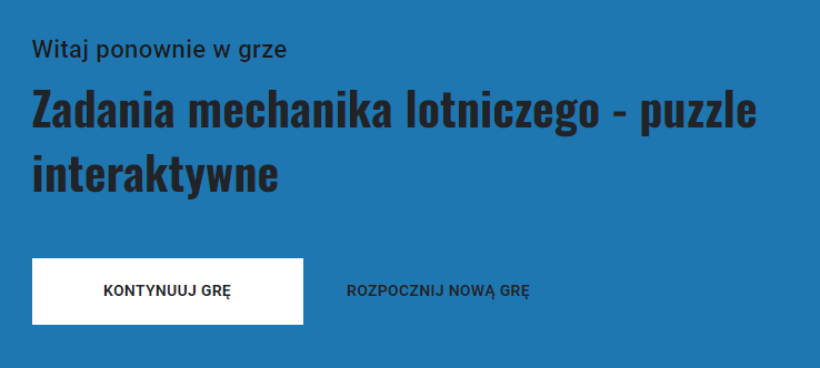 Ekran gry po ponownym uruchomieniu