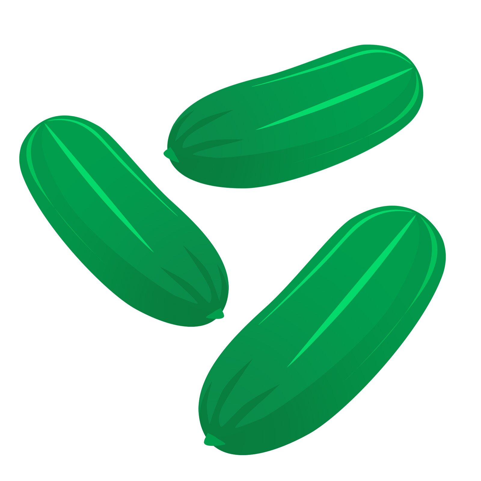 Ilustracja przedstawia ogórki.