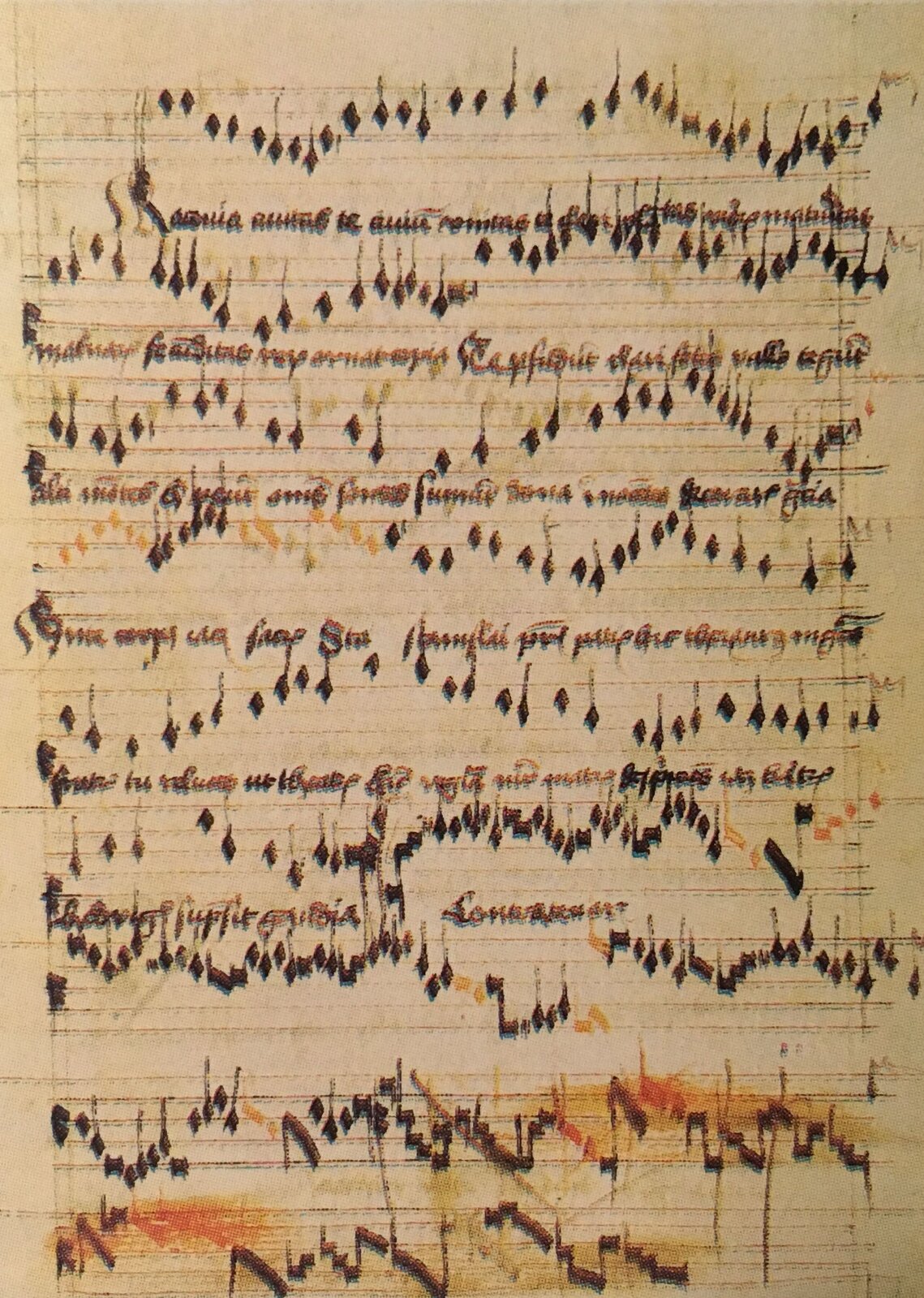 Fotografia nieznanego autora przedstawia rękopis pieśni autorstwa Stanisława Ciołka pod tytułem „Cracovia civitas”. Karta jest koloru szarego, na której została naniesiona pięciolinia i nuty.