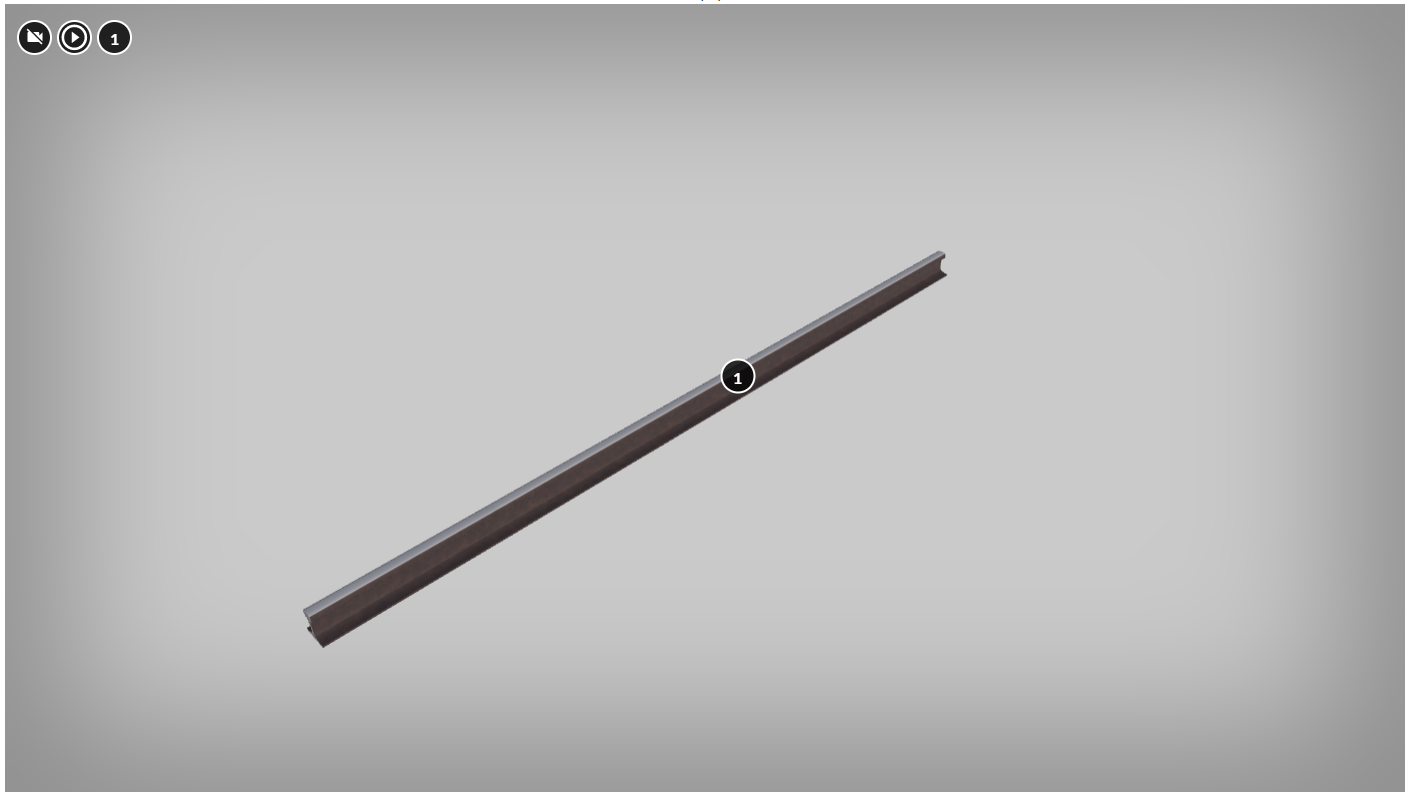 Przykładowy ekran z modelem 3D