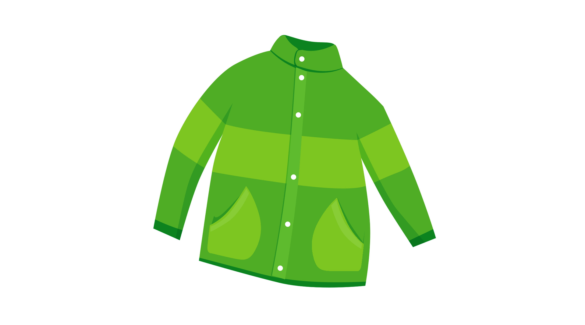 Ilustracja przedstawia zieloną kurtkę 