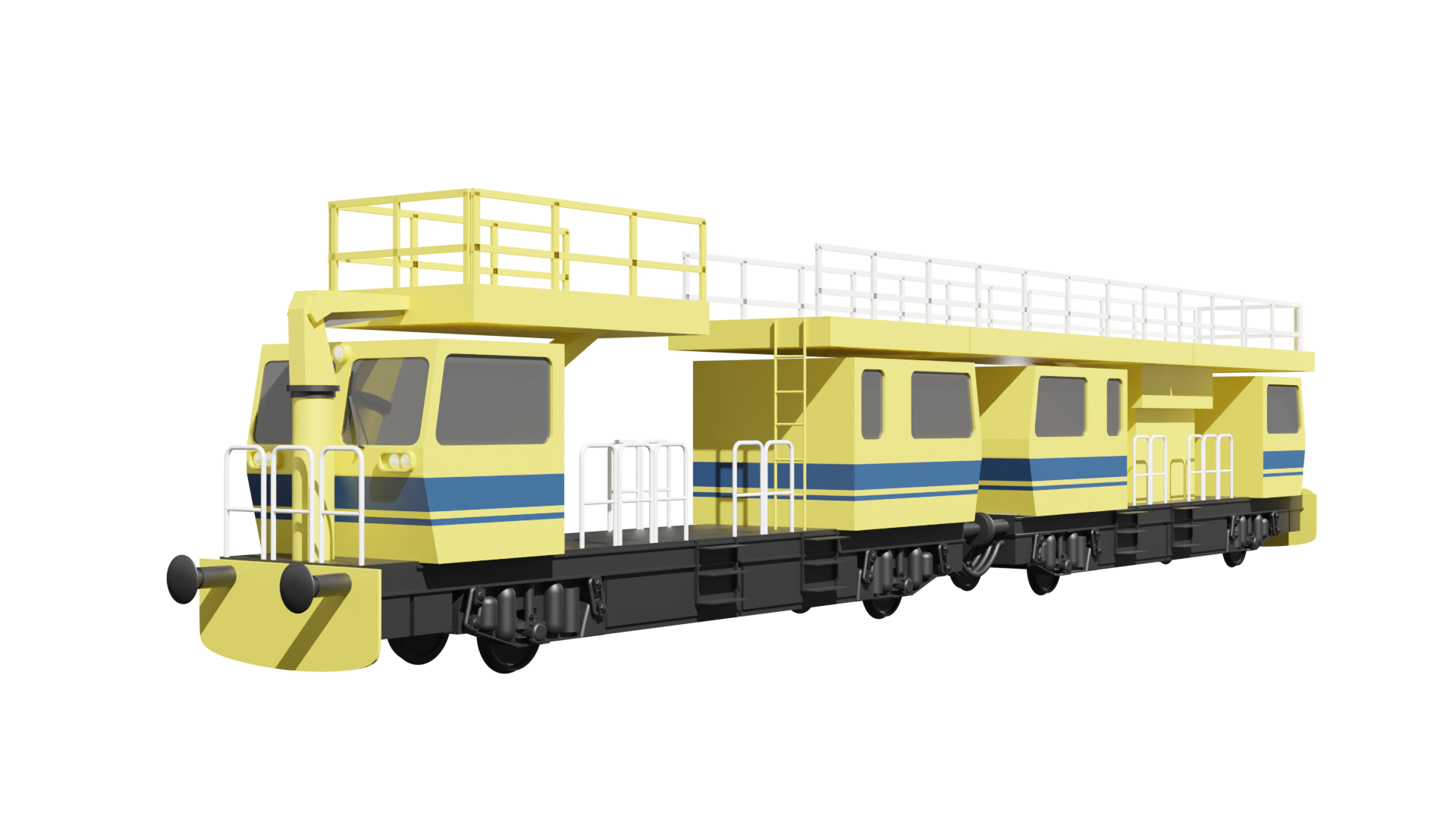 Grafika przedstawia pociąg sieciowy pe es zero zero myślnik em. Z przodu i z tyłu dwóch wagonów znajdują się kabiny. Między kabinami jest pusta przestrzeń z balustradami dla załogi. Na dachach kabin są są balkony z balustradami do których prowadzą drabinki.