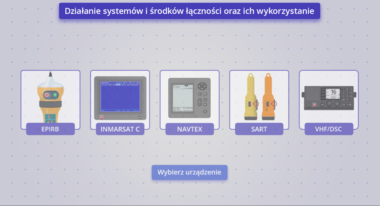 Symulator pod tytułem „Działanie systemów i środków łączności oraz ich wykorzystanie”.