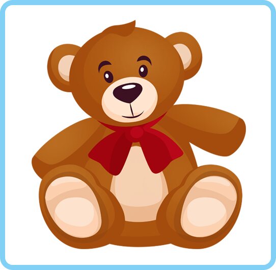 Ilustracja przedstawia brązowego misia.