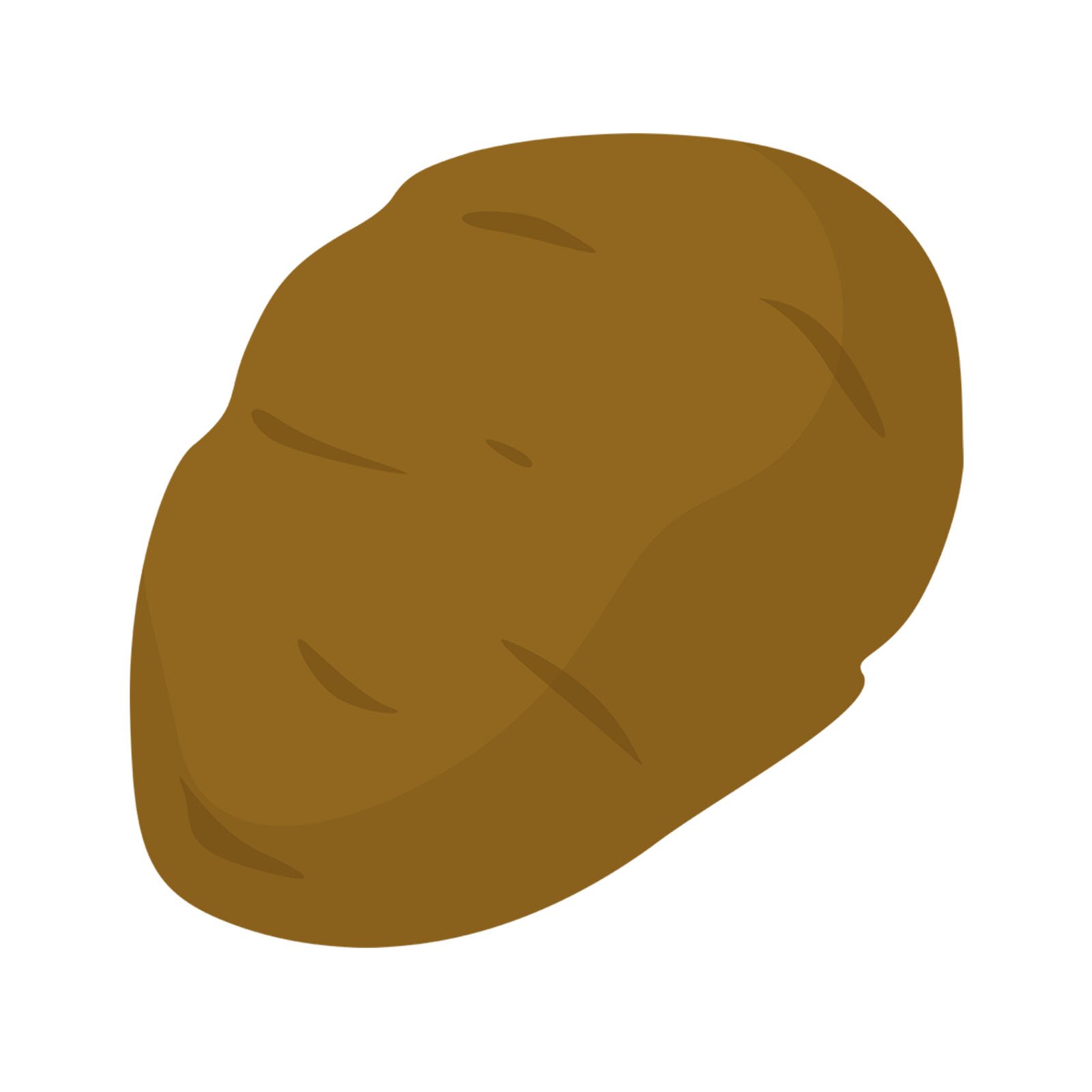 Ilustracja przedstawia ziemniaka. 