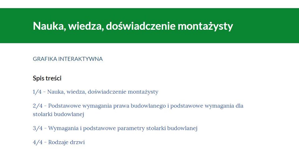 Grafika przedstawia przykładowy widok spisu treści.