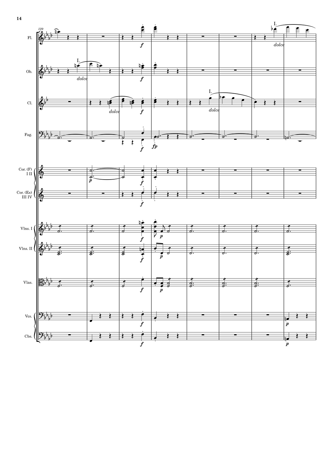 Ilustracja przedstawia stronę partytury utworu.