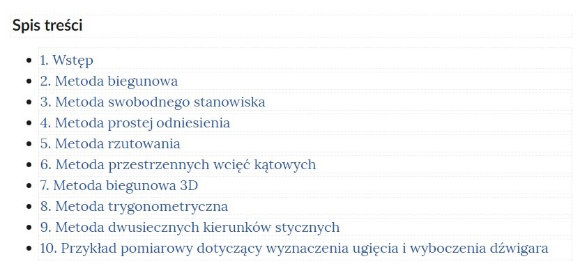 Przykładowy spis treści e‑booka