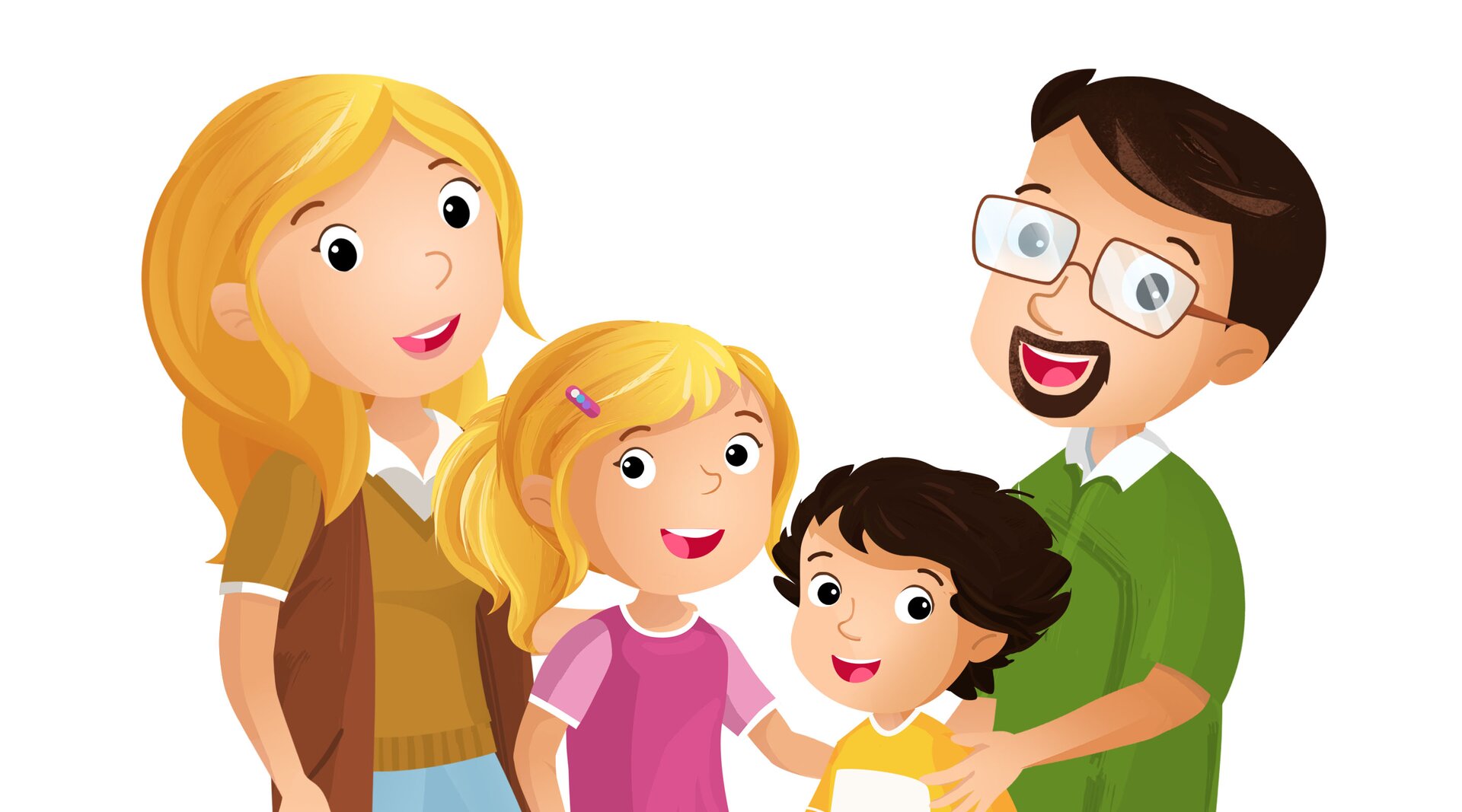Ilustracja przedstawia rodzinę.