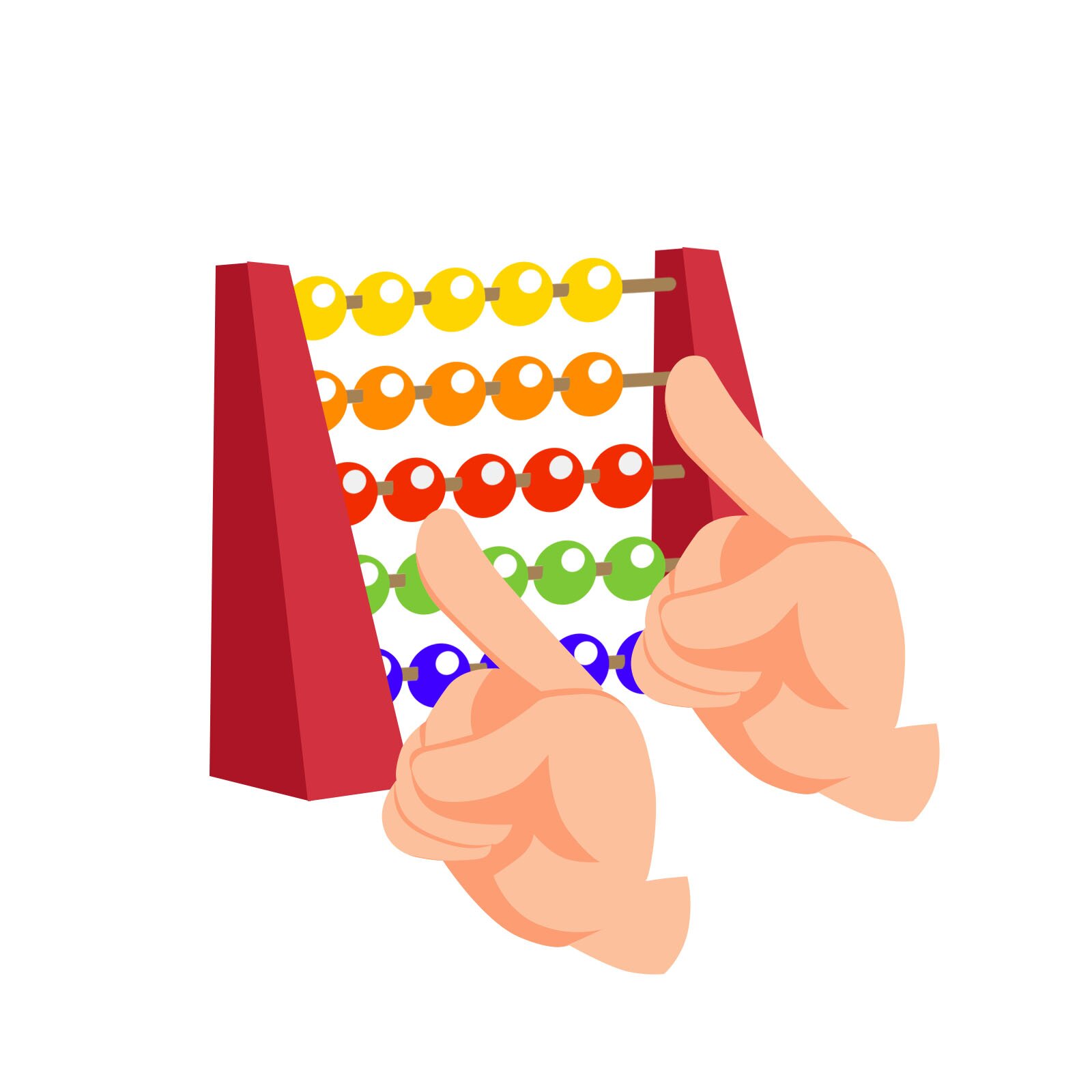 Ilustracja przedstawia liczydła.