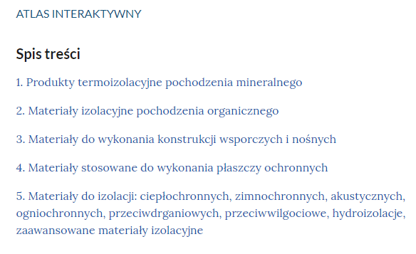 Przykładowy wygląd spisu treści