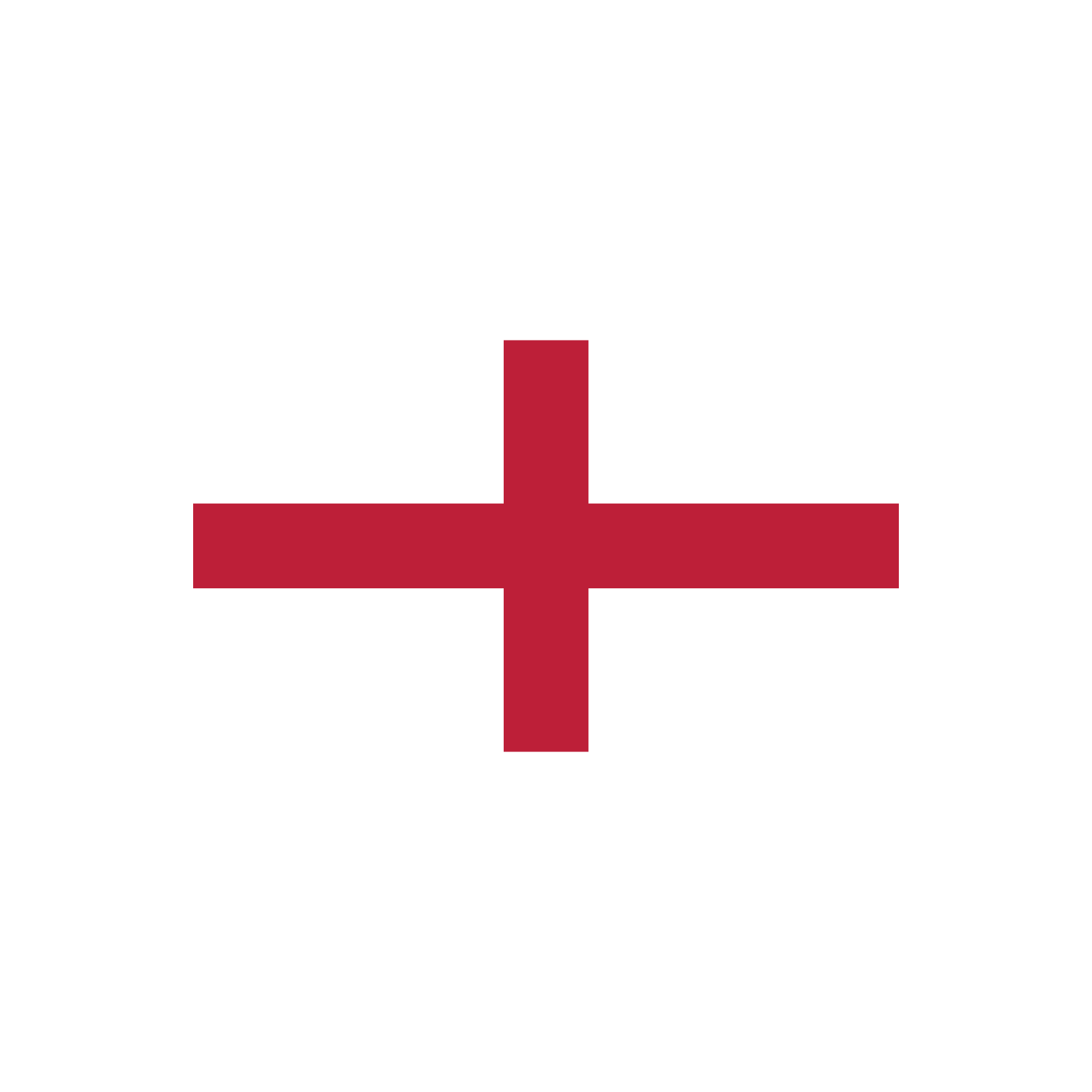 Ilustracja przedstawia flagę Anglii. Jest to czerwony krzyż na białym tle.