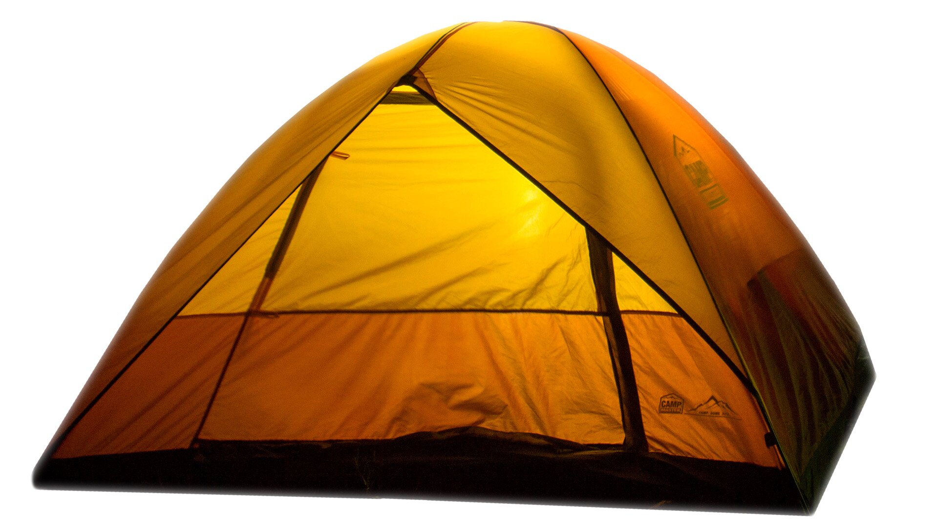 Zdjęcie przedstawia przykładowy rozłożony namiot.