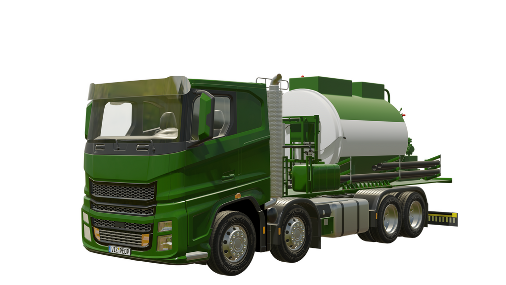 Na zdjęciu przedstawiona jest jednostka azotowa typu MPU. Jest to ciężarówka. Pojazd przedstawiony jest pod kątem i jest w większości zielonego koloru. Pojazd ma cztery koło z każdej strony. Pomiędzy pierwszymi dwoma, a dwoma tylnymi znajduje się szary zbiornik. Tuż za kabiną kierowcy znajduje się zielono‑biała konstrukcja. Jest to zbiornik w kształcie figury z podstawą w kształcie elipsy ułożony na boku. W górnej części zbiornika znajdują się dwa prostokątne wypustki. Przed zbiornikiem znajdują się rury oraz zawory. Obok zbiornika znajdują się cztery szare rury. Dwie dłuższe u dołu i dwie krótsze nad nimi. Z tyłu pojazdu znajduje się zderzak.