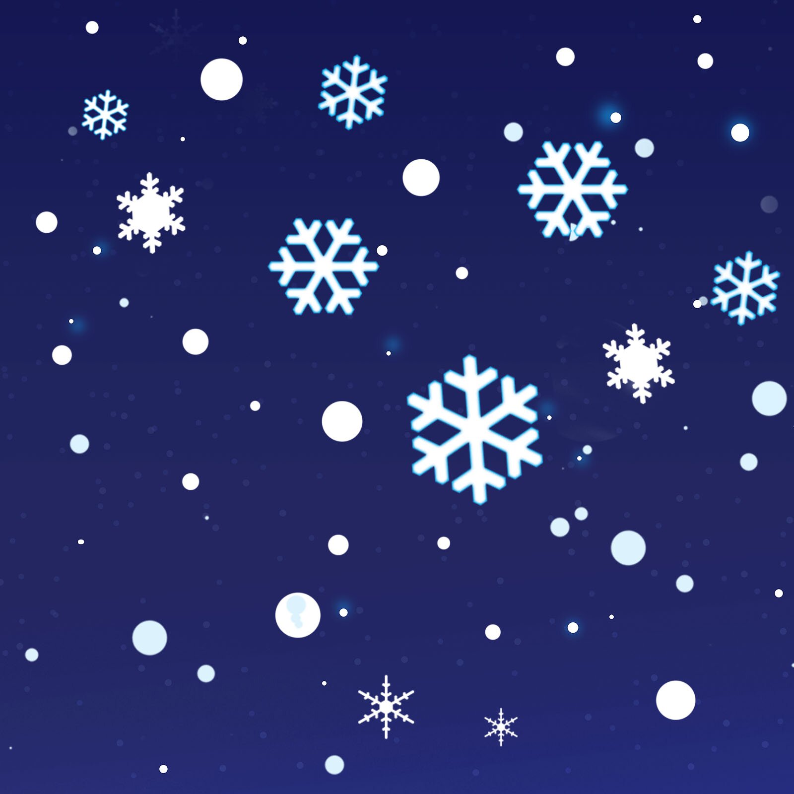 Ilustracja przedstawia płatki śniegu.