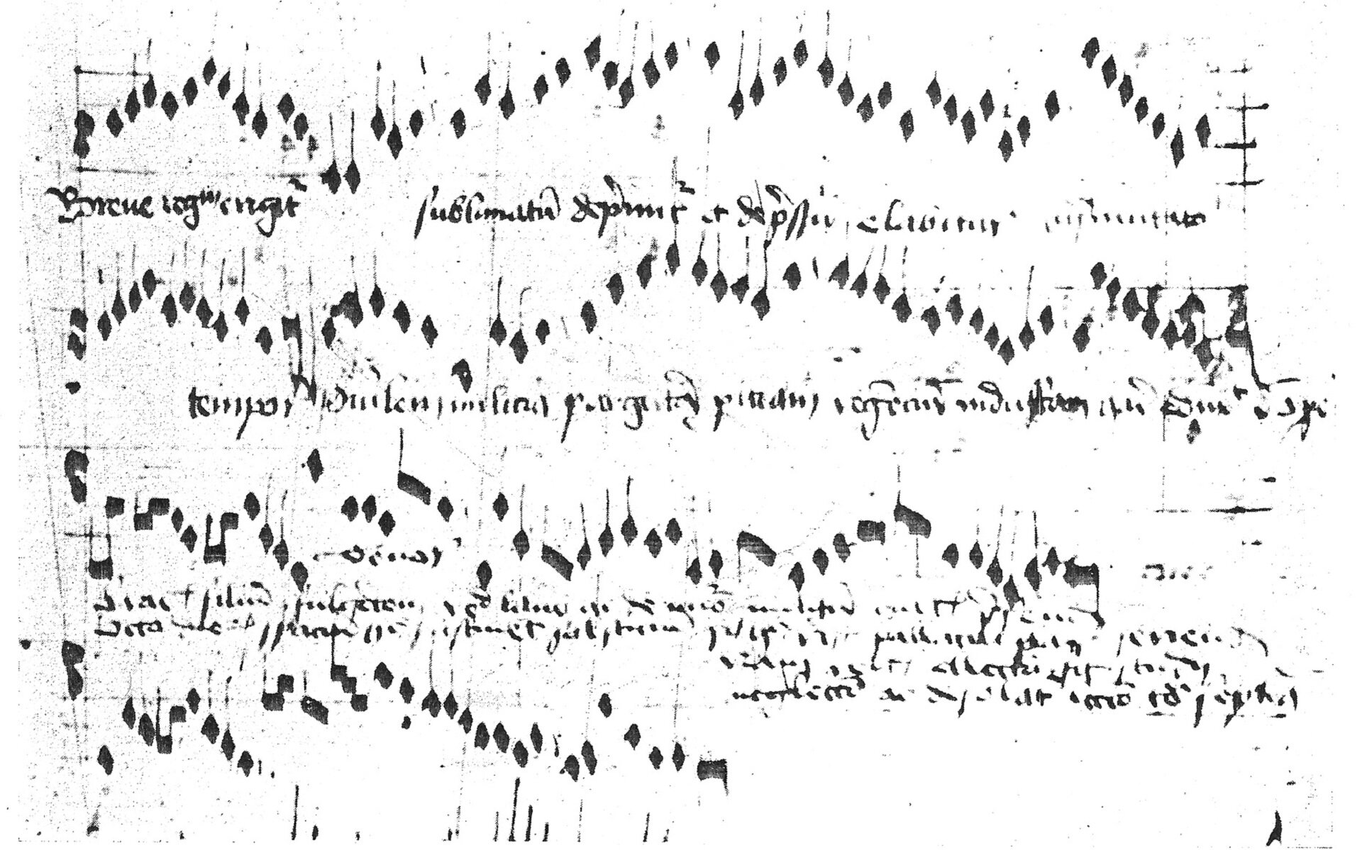 Fotografia przedstawia fragment rękopisu „Breve regnum”.