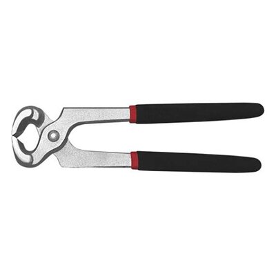 Ilustracja przedstawia cęgi. Jest to narzędzie o metalowym zakończeniu w kształcie szczęk.