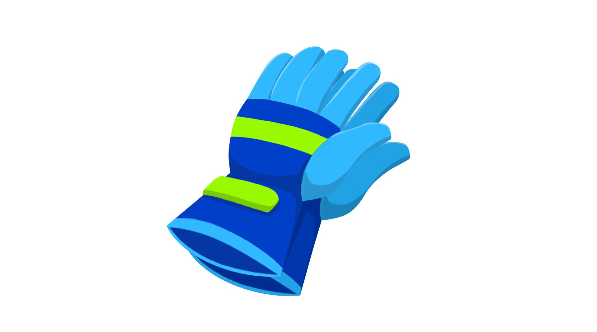 Na ilustracji znajdują się rękawice narciarskie.