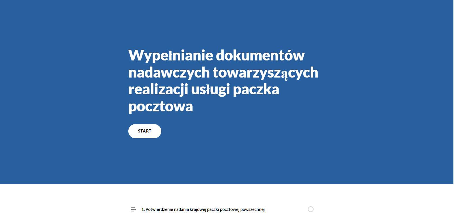 Ekran główny dokumentacji interaktywnej