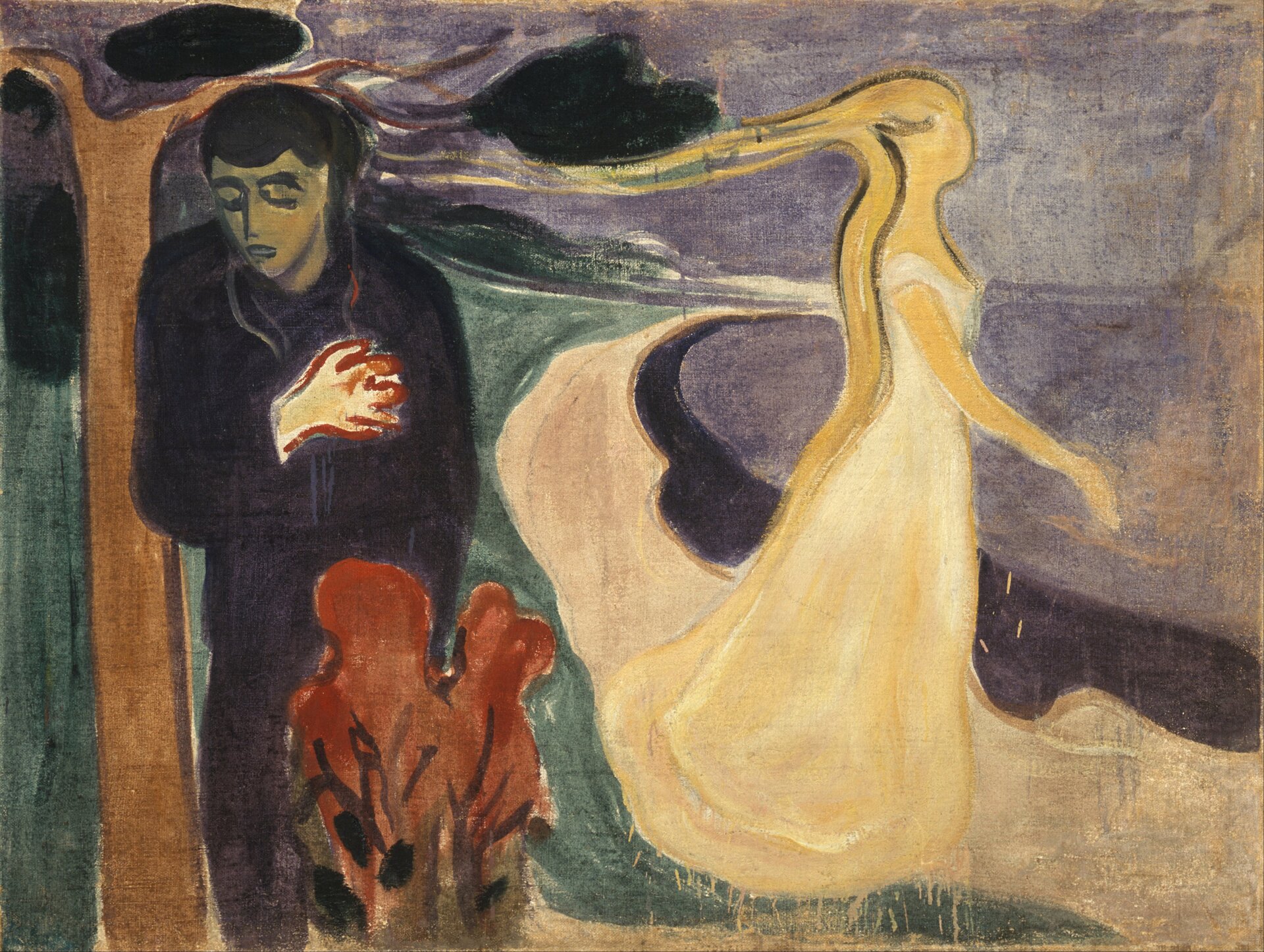 Rozłączenie Źródło: Edvard Munch, Rozłączenie, 1896, olej na płótnie, Muzeum Muncha w Oslo, domena publiczna.