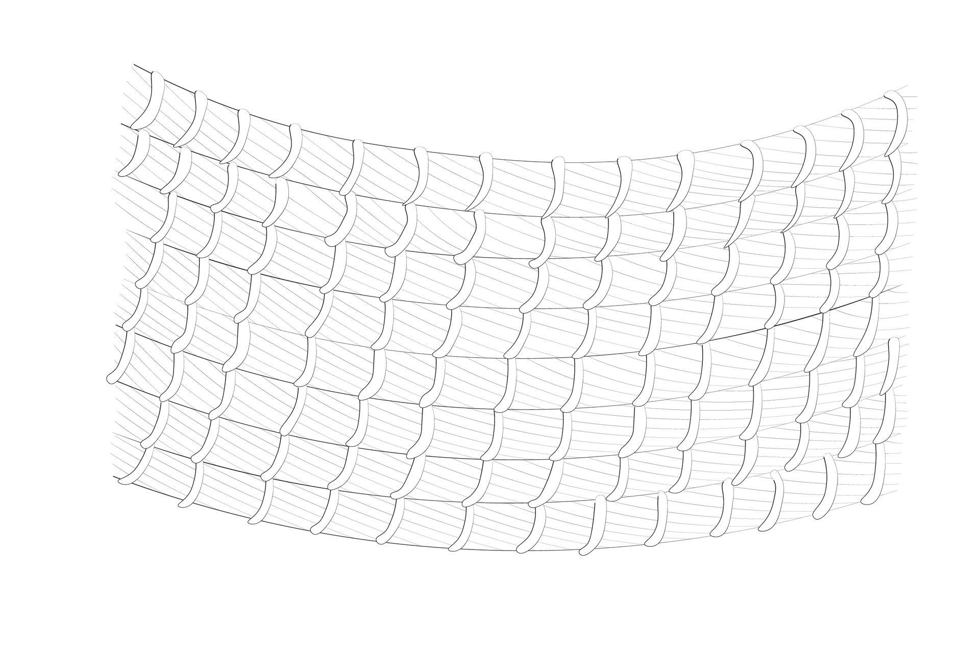 Grafika przedstawia splot szyty. Opis splotu znajduje się w treści powyżej.
