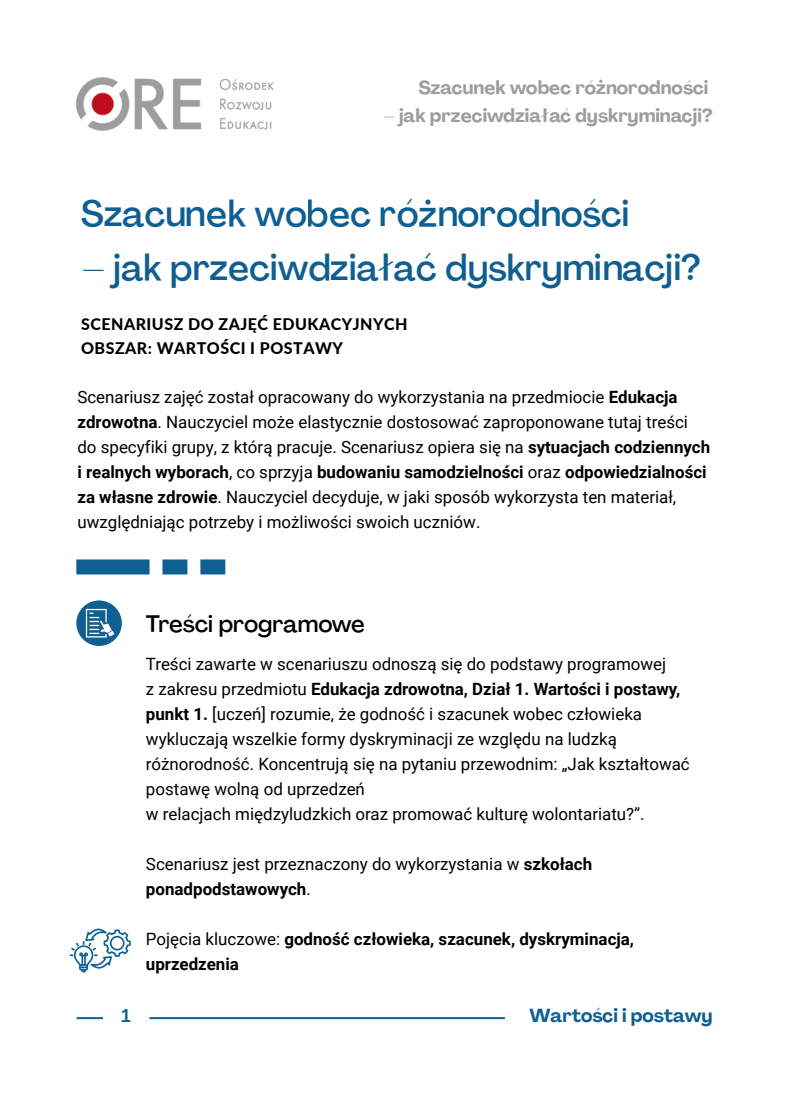 Pobierz plik: scenariusz_Szacunek wobec różnorodności.pdf