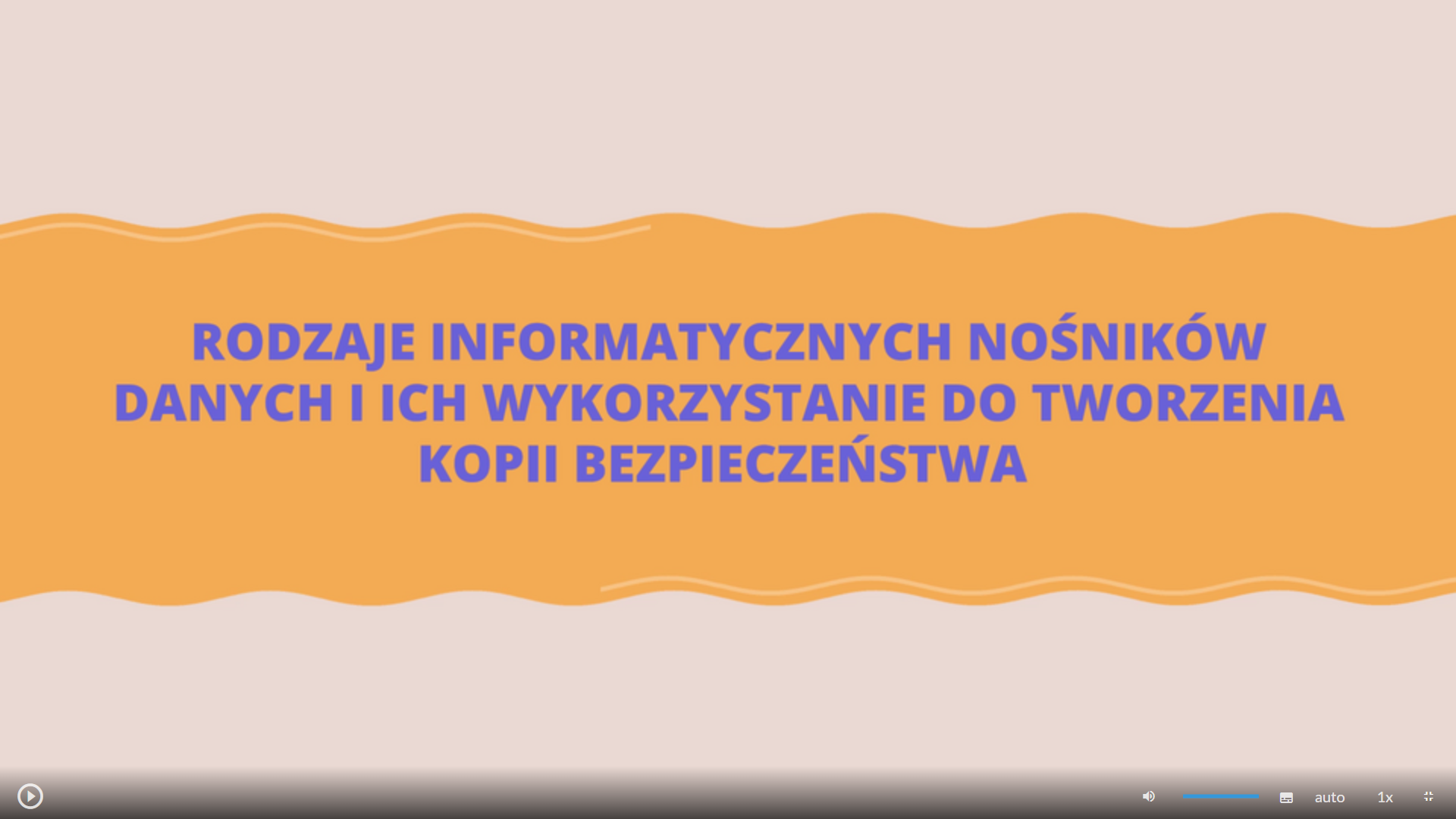 Ekran odtwarzania filmu instruktażowego