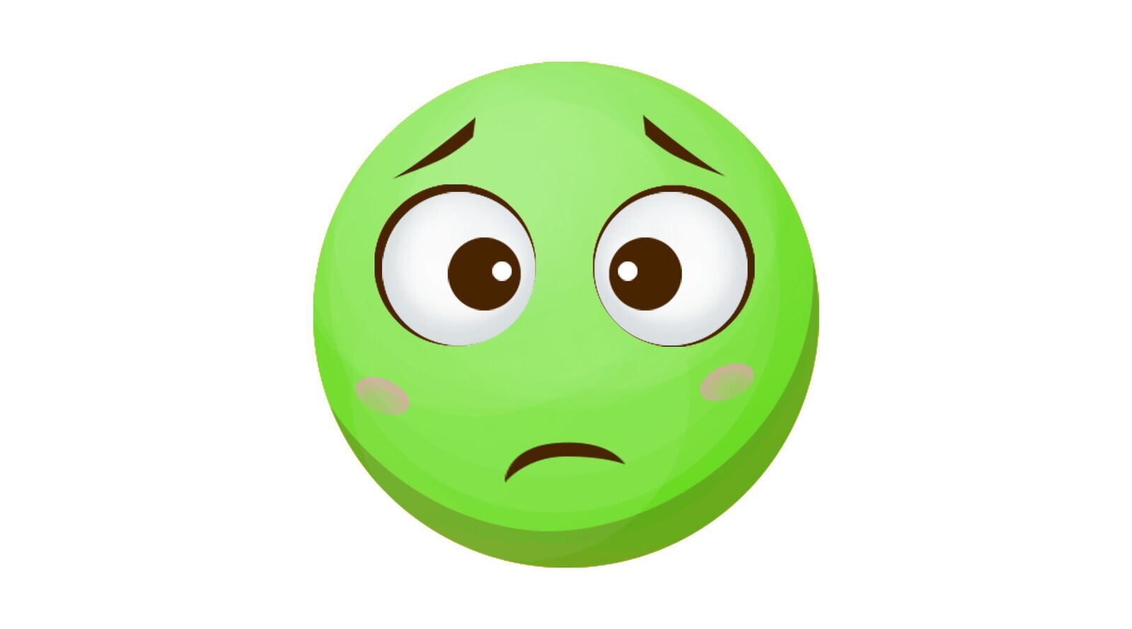 Na ilustracji znajduje się smutna buzia.