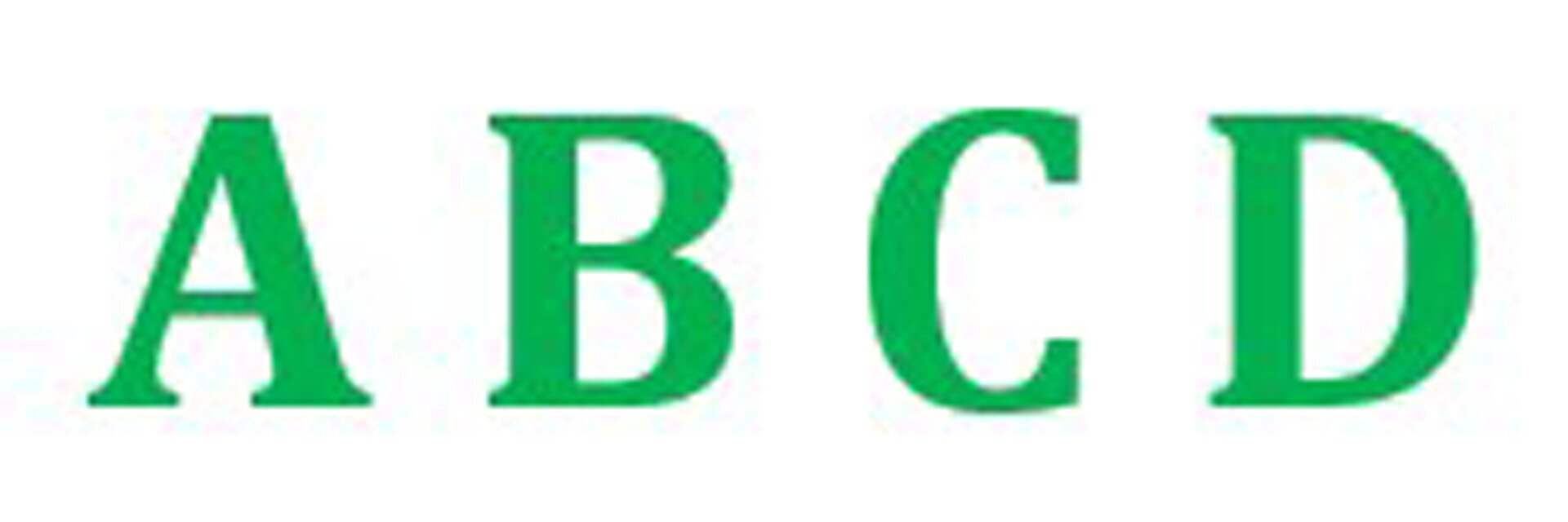 Ilustracja przedstawia schemat, w którym melodia do każdej ze zwrotek jest inna. Kolejne zwrotki przedstawiono za pomocą kolejnych liter alfabetu. Forma wygląda tak: A, B, C, D.