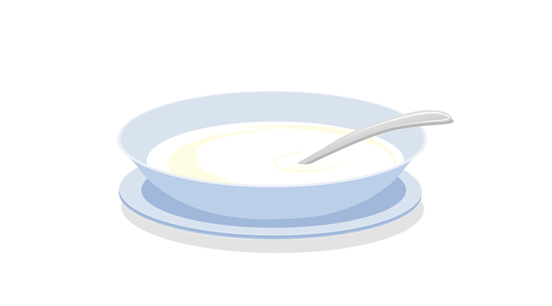 Na ilustracji znajduje się zupa mleczna.