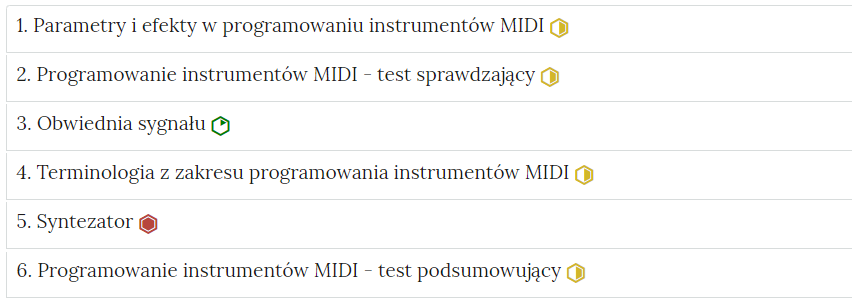 Grafika przedstawia widok listy zadań w Interaktywnych Materiałach Sprawdzających.