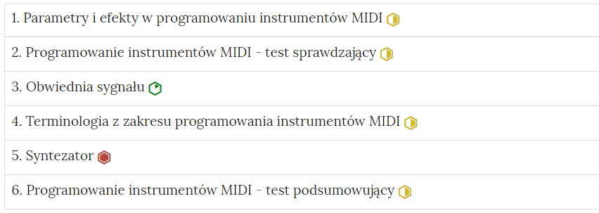 Grafika przedstawia widok listy zadań w Interaktywnych Materiałach Sprawdzających.