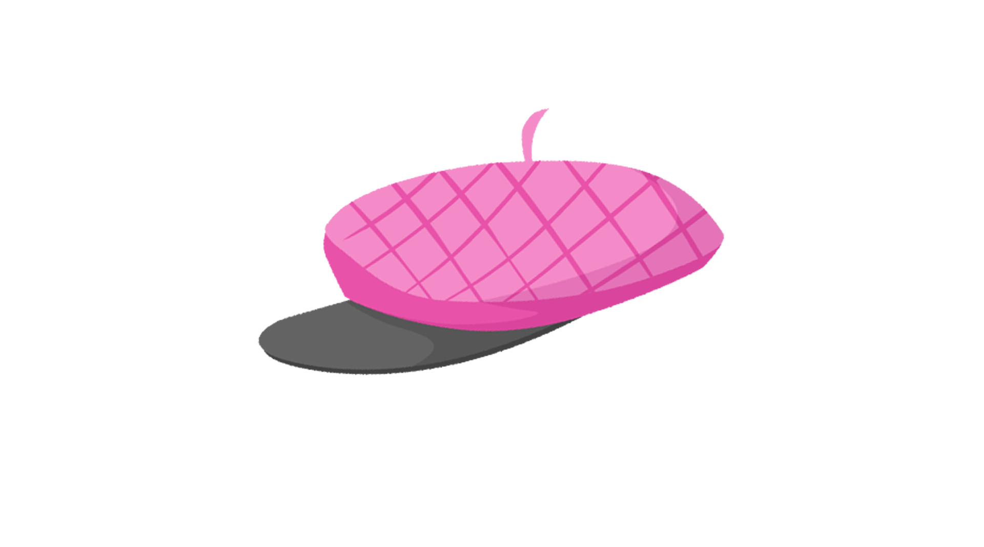 Ilustracja przedstawia różową czapkę