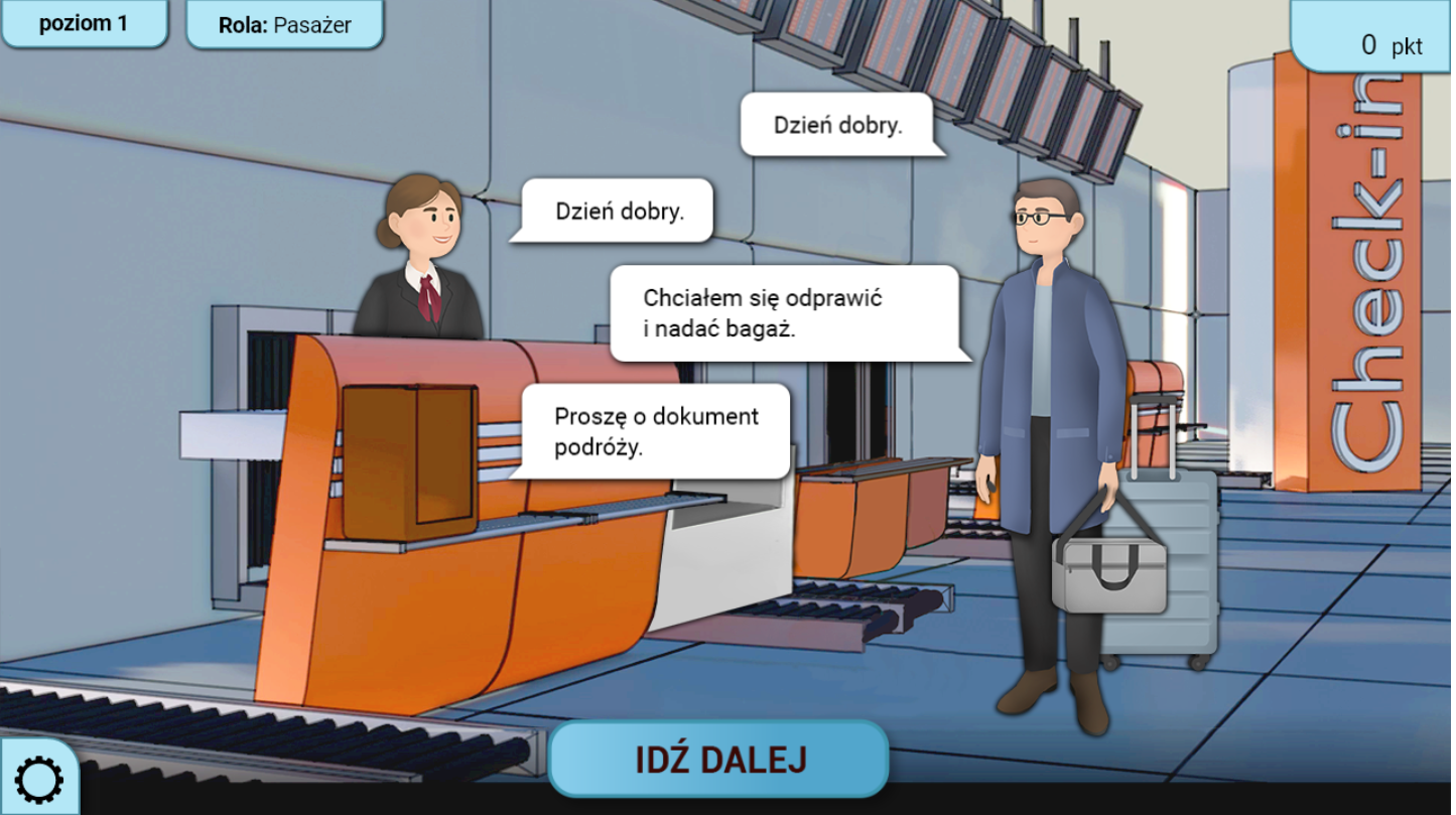 Przykładowy ekran z gry