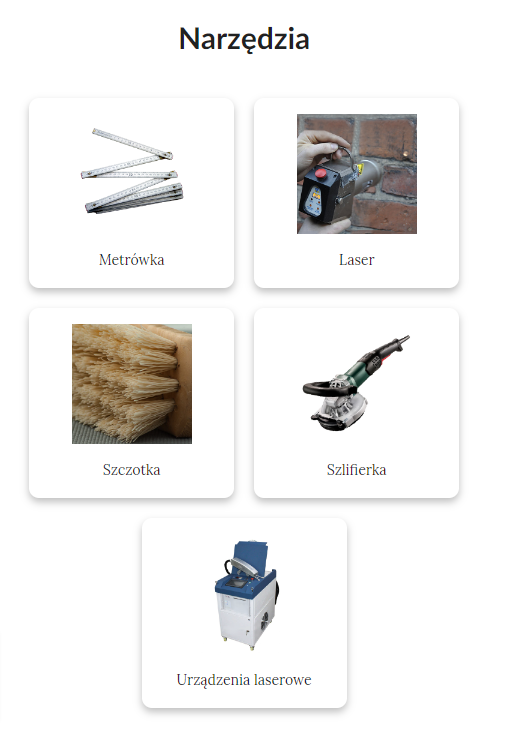 Biblioteka z opcją wyboru narzędzi