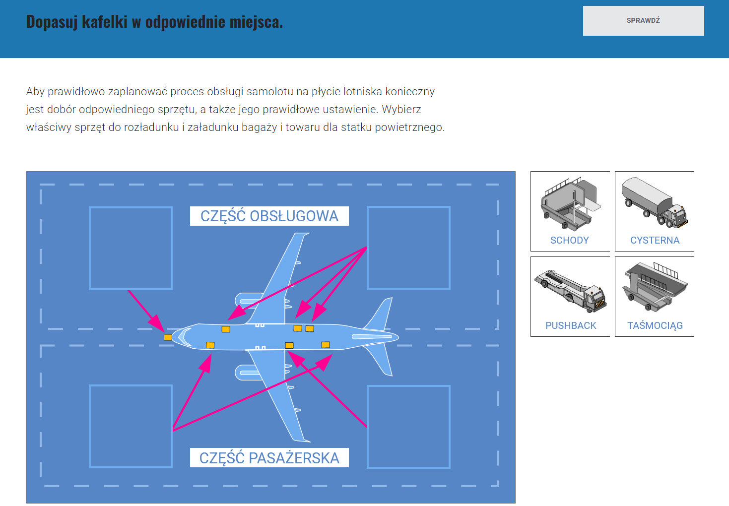 Przykładowe zadanie w grze