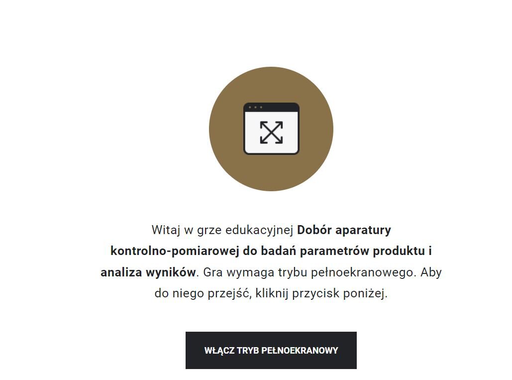 Widok ekranu gry edukacyjnej