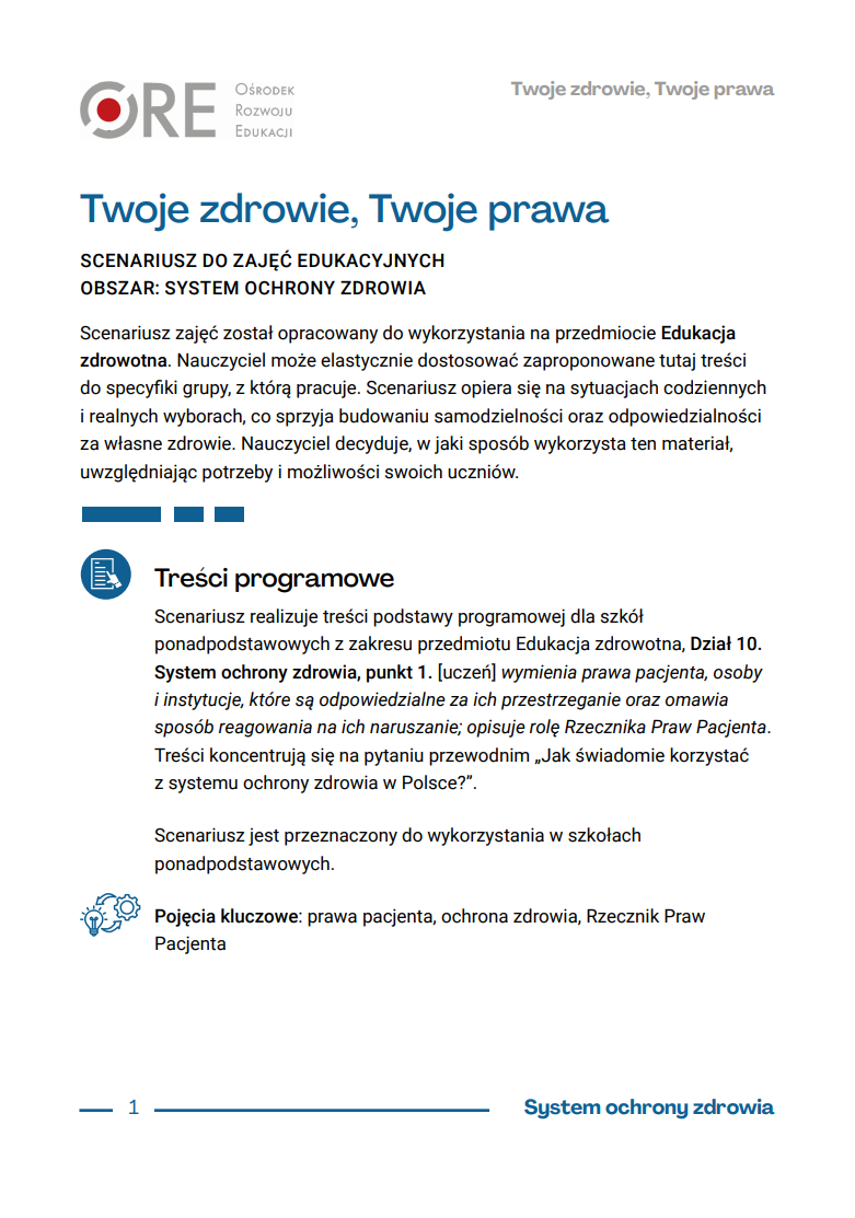 Pobierz plik: Twoje zdrowie, Twoje prawa.pdf