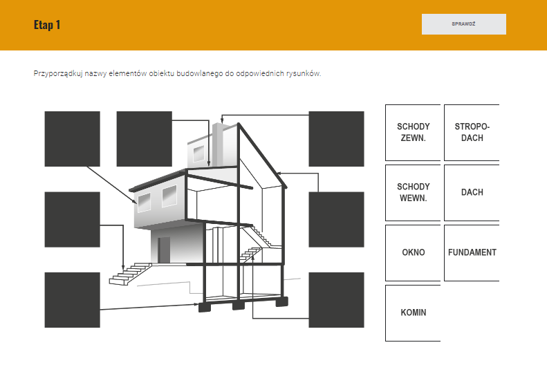 Przykładowy ekran z zadaniem
