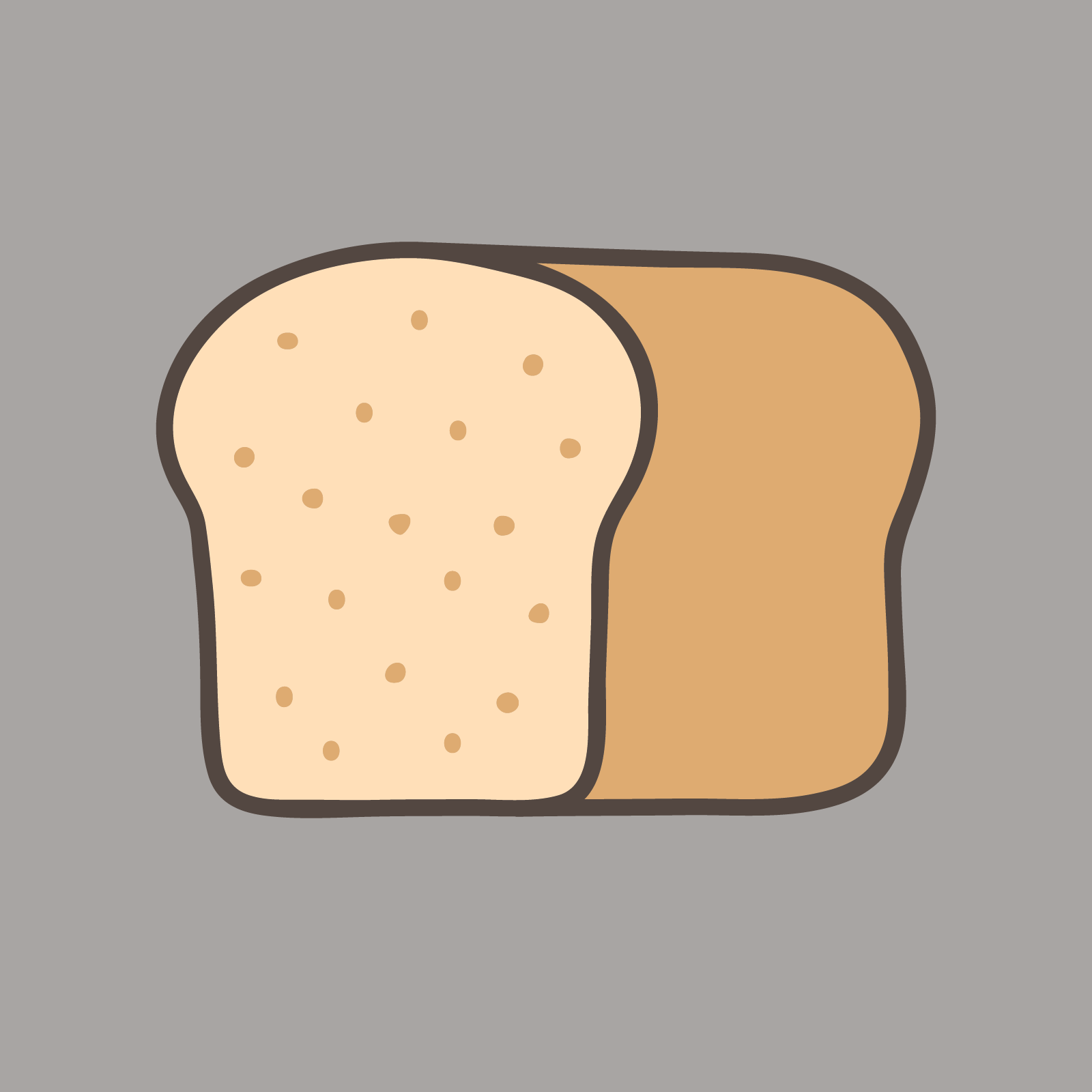 Ilustracja przedstawia przekrojony bochenek chleba.