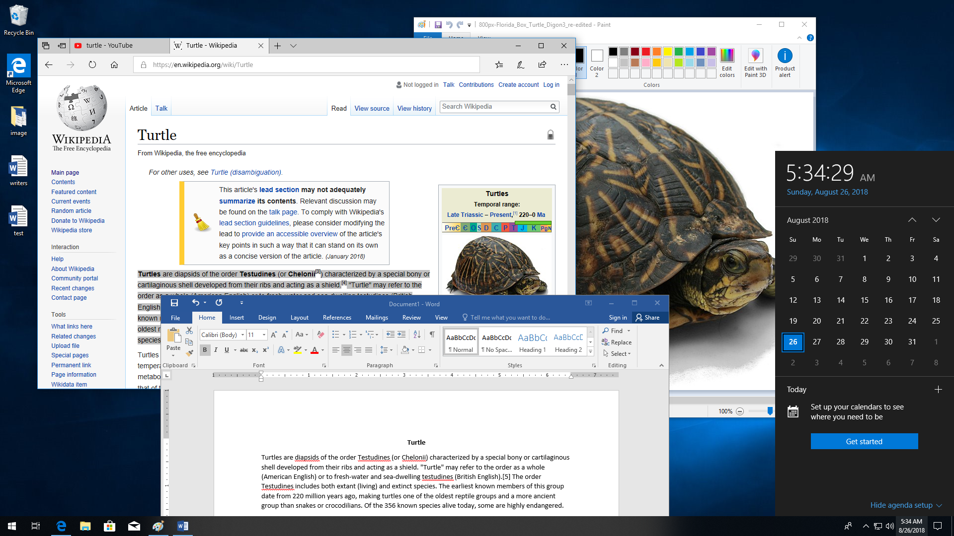 Ilustracja przedstawia zrzut ekranu z wieloma równocześnie otwartymi aplikacjiami na pulpicie Windows.