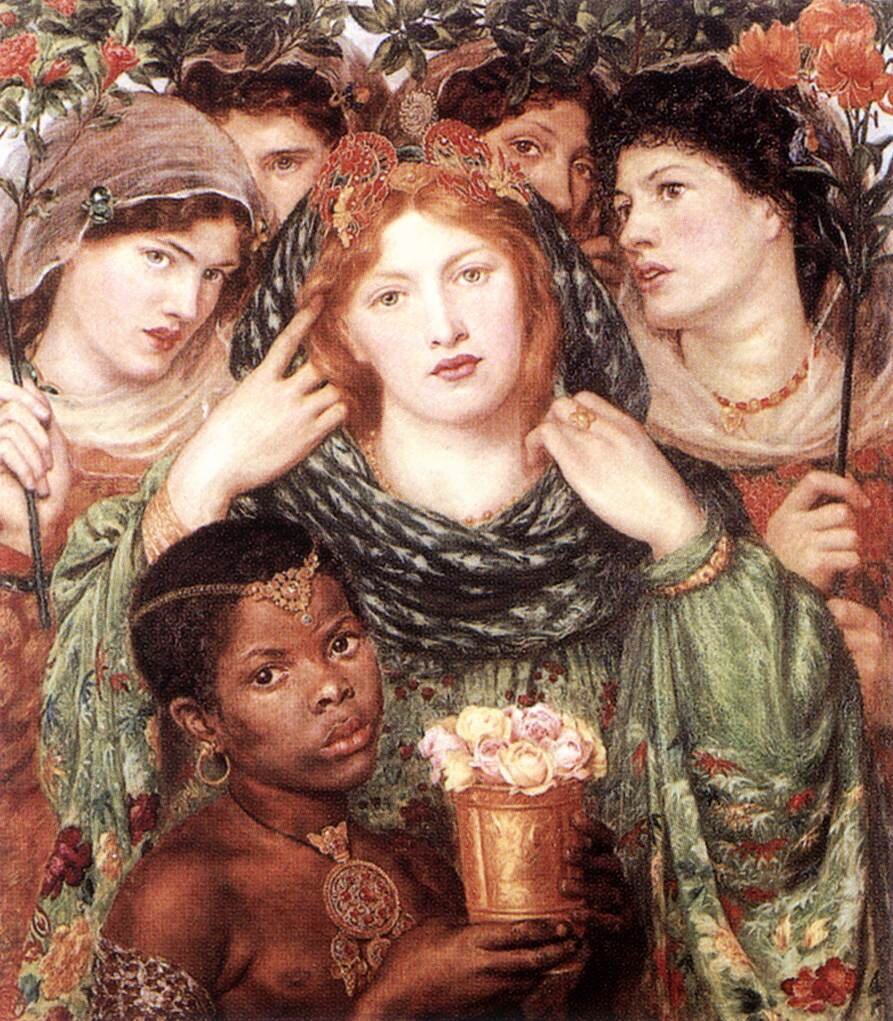 Oblubienica Źródło: Dante Gabriel Rossetti, Oblubienica, 1865, olej na płótnie, Tate Britain, Londyn, domena publiczna.