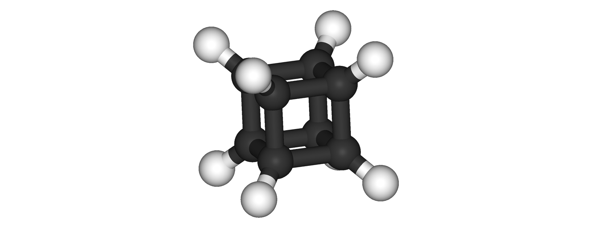 Na ilustracji jest węglowodór platoński kuban. Atomy węgla są ułożone w narożach sześcianu, a do każdego atomu węgla jest przyłączony jeden atom wodoru.